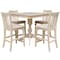 International Concepts 36 in. x 36 in. Square Top Pedestal Table  With 4 Counter Height Stools Set of 5 K-3636TP-11B-S102-4 - alternate 1
